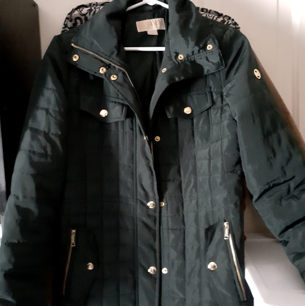 Michael Kors quilted forest green